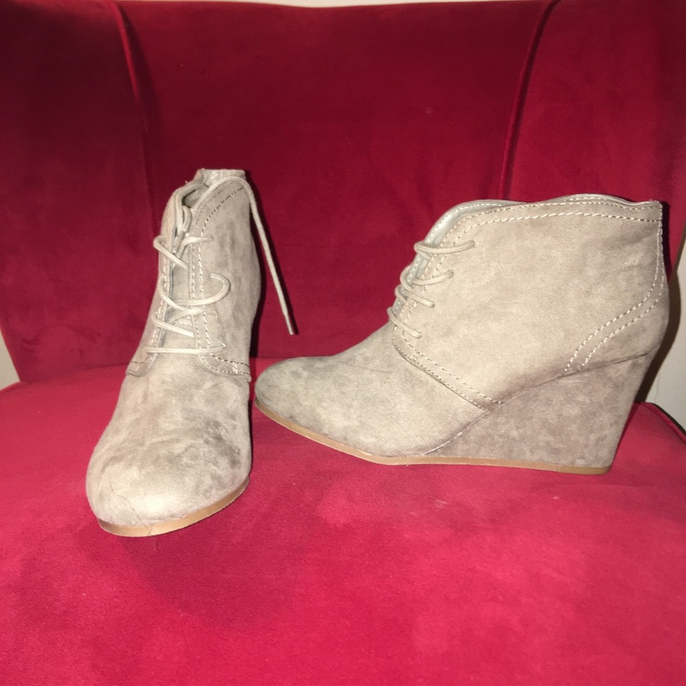 Suede Wedges